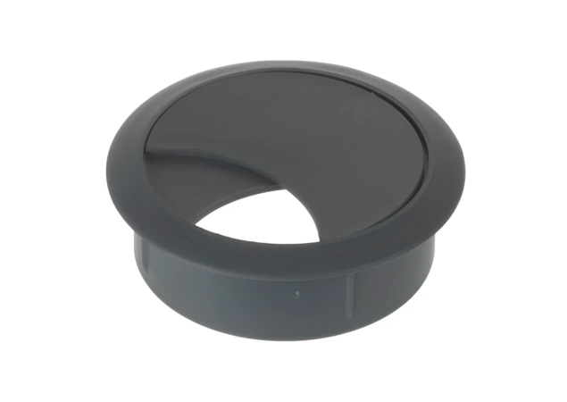 Kabeldoorvoer - Antraciet - Boordiameter: ø60mm - Diepte: 20mm - Diameter: ø69mm - Rond