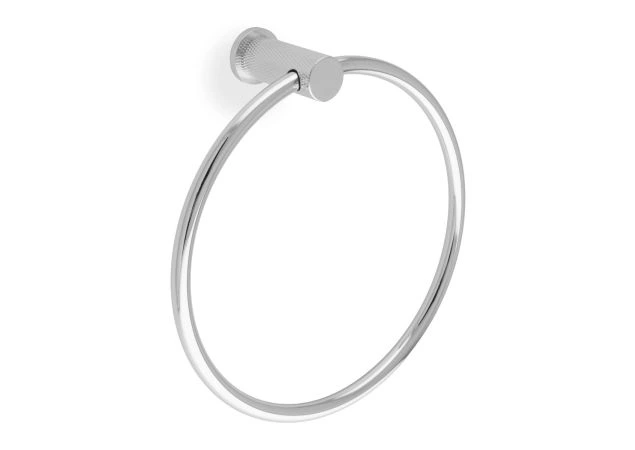 Handdoek houder Diamond Knurled 'Brunel' - Chroom gepolijst - AW451PC