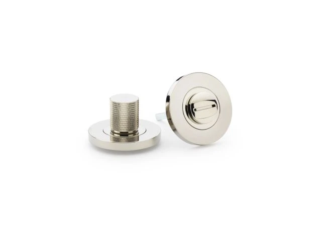 WC-Garnituur set Knurled - Ø50mm - PVD Gepolijst nikkel - AW790PNPVD