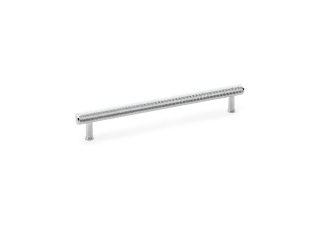 Meubelgreep Knurled 'Crispin' - Gepolijst chroom - 262x39x224mm - AW809-224-PC
