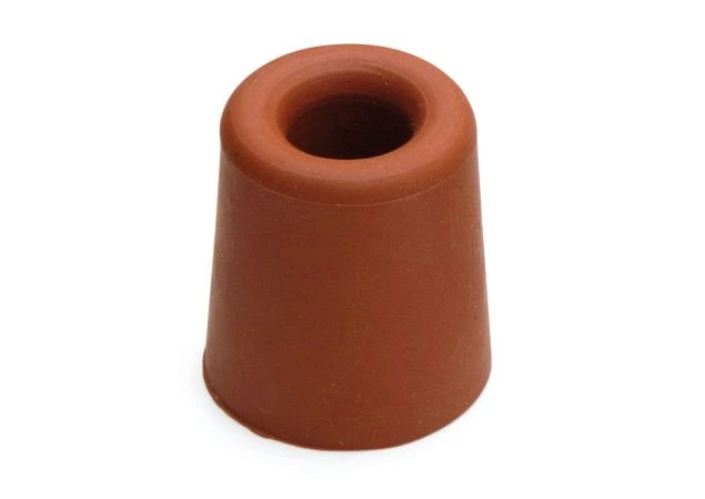 Deurstopper Ø31x33mm Rood Rubber