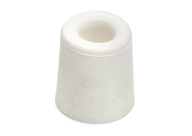 Deurstopper Ø30x24mm Wit Rubber