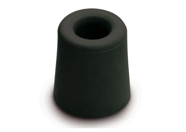 Deurstopper Ø31x33mm Zwart Rubber