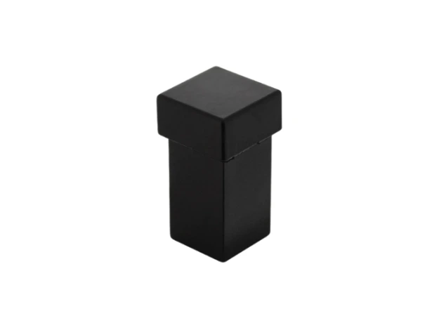 Deurstopper vierkant zwart 56x30x30mm Vloermontage