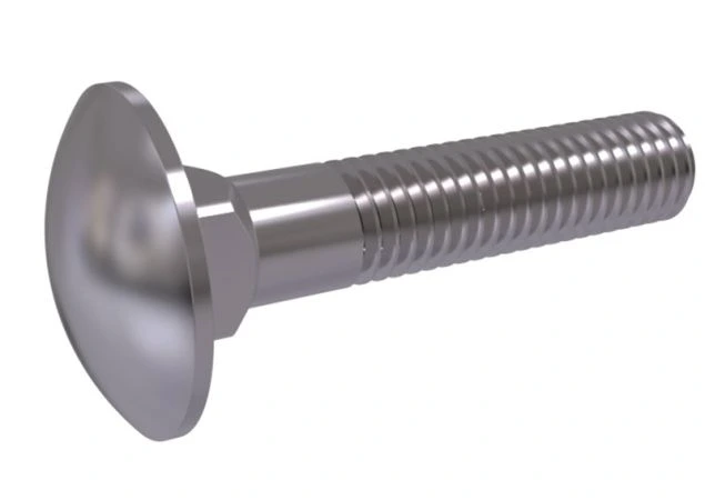Slotbout - M5x40 - RVS 316 - DIN 603 - Half draad - Per stuk 
