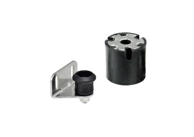 Luik snapper-set 90 graden montageplaat , 8 kg trekkracht