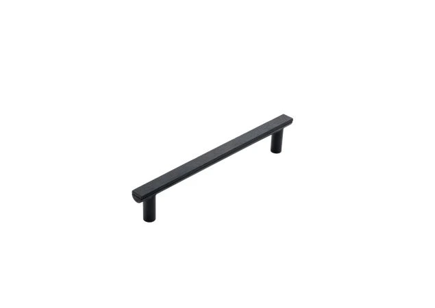 T-greep hout/metaal - 188x12x160mm - Mat zwart