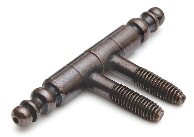 Meubel inboorpaumelle met vaasknop 65x9mm verbronst