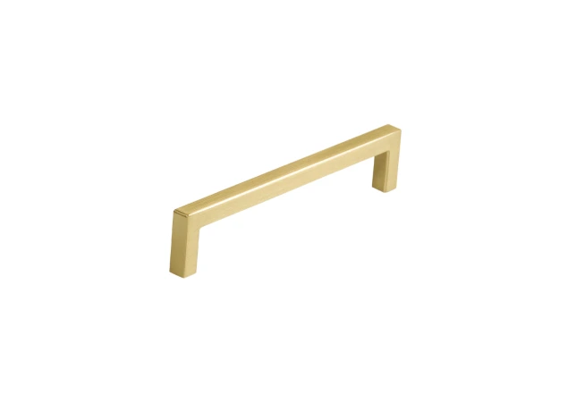 Meubelgreep Recht - 136,5x8,5x128mm - Mat messing