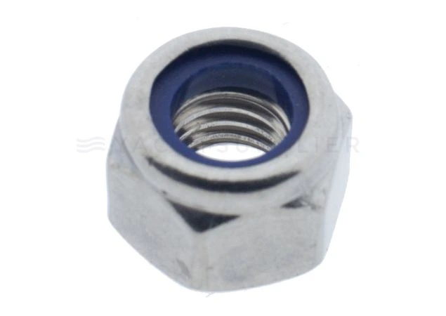 Zelfborgende moer M6 - RVS 316 (A4) - DIN 985 - Per 100 stuks