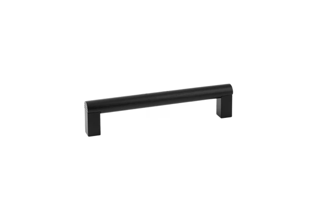 Vierkante meubelgreep hout/metaal - 335x16x320mm - Mat zwart