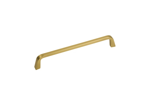 Meubelgreep met afgeronde hoeken - 171x9,5x160mm - Mat messing