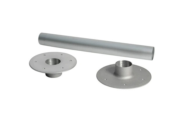 Tafelpoot - Ø80x670mm - Aluminium - Geanodiseerd - Heavy duty - Onderstel Ø280mm