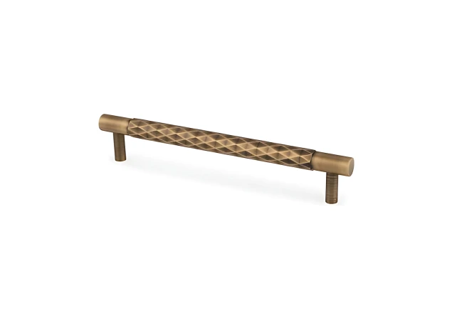 Meubelgreep Diamond Cut - Antiek messing - 185x33x160mm - AW846-160-AB