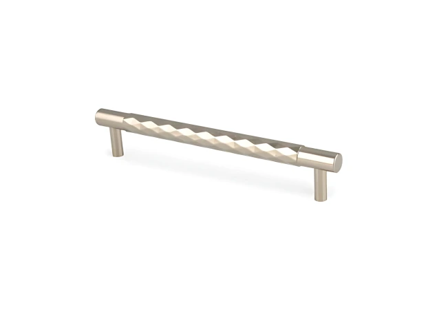 Meubelgreep Diamond Cut - PVD Gepolijst nikkel - 185x33x160mm - AW846-160-PNPVD