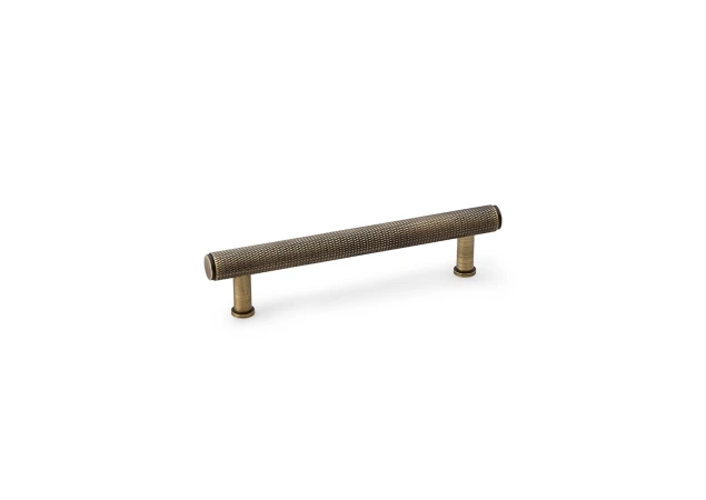 Meubelgreep Knurled 'Crispin' - Antiek messing - 166x39x128mm - AW809-128-AB