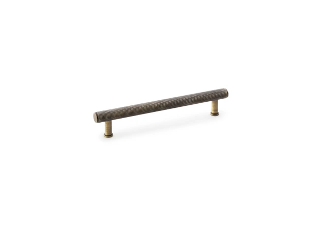 Meubelgreep Knurled 'Crispin' - Antiek messing - 198x38x160mm - AW809-160-AB