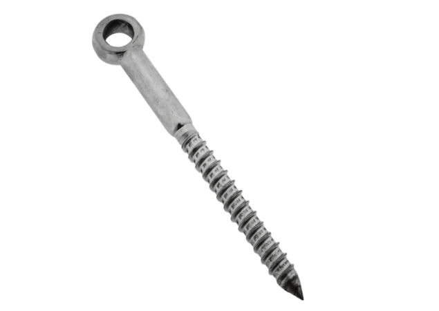 Oogbout met houtdraadaansluiting - M12x100mm - RVS 316 (A4)