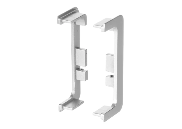 Open eindkappen voor greeplijst C-profiel - Geanodiseerd aluminium