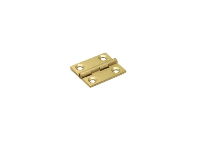 Scharnier Messing geborsteld 30x30mm Dikte: 1,6mm Knoop Ø4,2mm