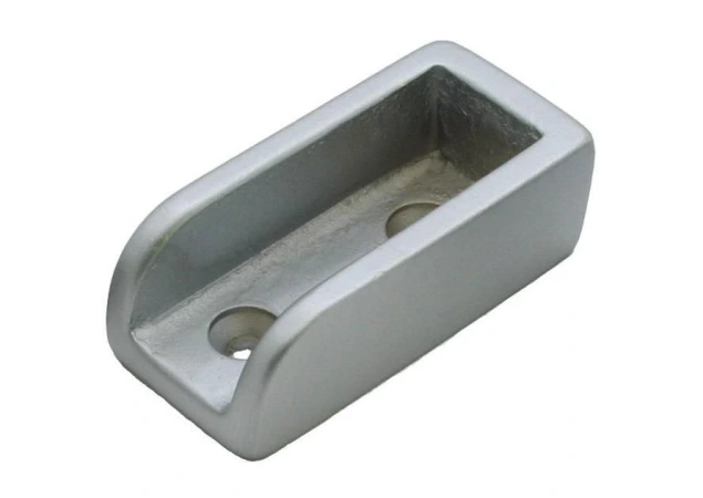 Slingerlijsthouder L=35mm voor 12mm plaatdikte Messing mat chroom 532112.9