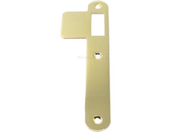 Sluitplaat 180x25x1,5mm - Rechts - Loop - Messing gepolijst - S&B 220031F.4