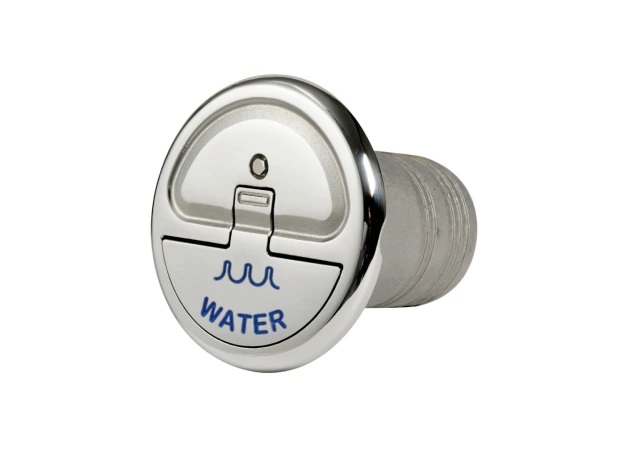 Dek-dop Water Ø38mm push-up met liersleutel Diameter dop: 94mm RVS 316