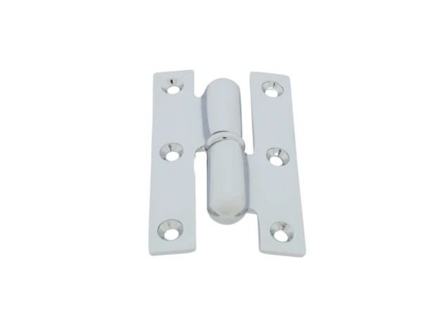 Paumelle recht - 80x50mm - Din Links - Chroom gepolijst