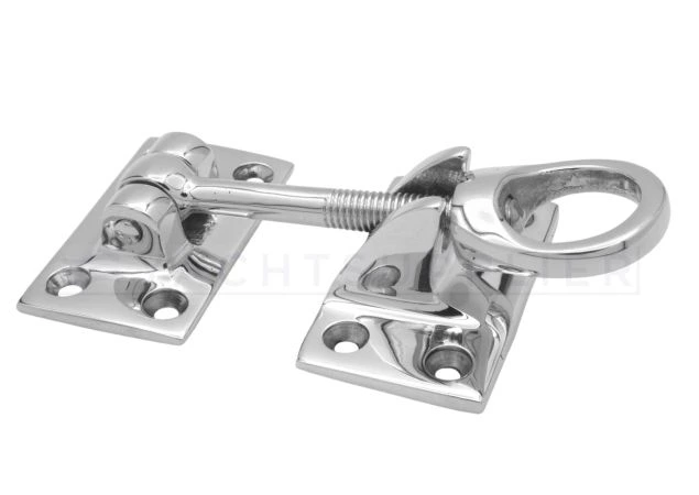 Stuurhuisdaktrekker Messing gepolijst chroom 72mm