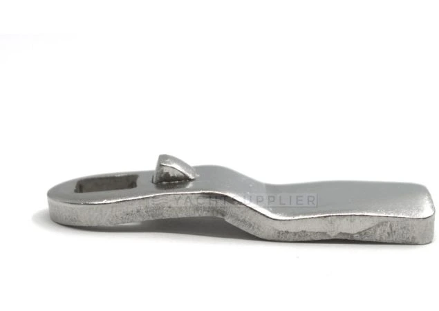 Sluitlip Rvs 304 +4mm verzet met stopper Lengte 45mm