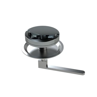 Luiksluiting Rvs 316 gepolijst 66,5mm inbouw met magnetische hendel met flens montage - YLSA90MI