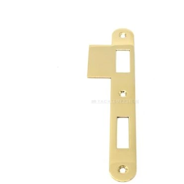 Sluitplaat 104K Wc/Pc Rechts 150mm Messing gepolijst Rond