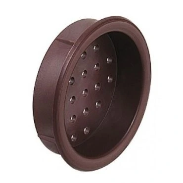 Ventilatie Rozet Bruin dia. 39mm kunststof