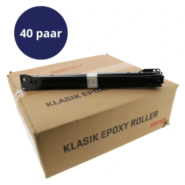 Ladegeleider 500mm gedeeltelijk uittrekbaar Zwart - 25KG draagvermogen - 40 paar