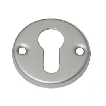Rozet profiel cilinder tbv patentbouten 51mm rond per paar Messing mat chroom small
