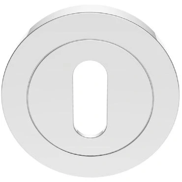 Klavier rozet rond Ø 50mm Messing gepolijst chroom