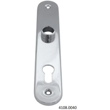 Deurschild Wc binnenzijde 230mm met knop per stuk Rvs mat