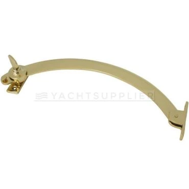 Raam uitzetter 300mm Gebogen per stuk Messing gepolijst