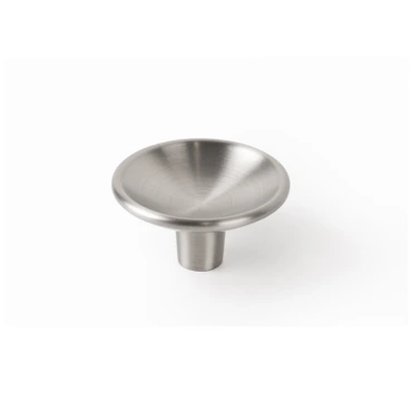 Meubelknop rond Disc - Ø38mm - Hoogte: 20,4mm - RVS Look