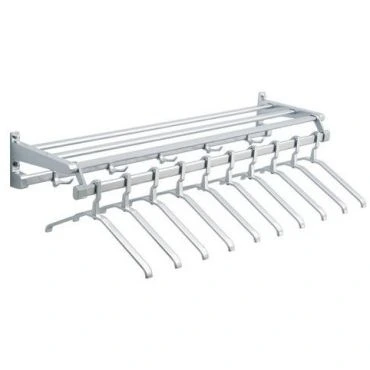 Gardelux - Zilveren wandkapstok - Type 13 - 1300 tot 2300mm