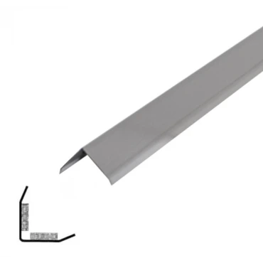 Hoekprofiel 30x30 - RVS (Inox) Geborsteld - Zelfklevend - 3000mm