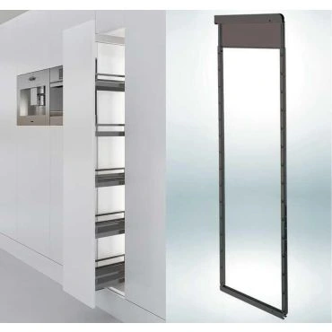 Middenkader  Apothekerskast Dispensa Antraciet 1200-1600mm