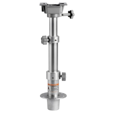 Opbergbare tafelpoot - Ø73/60/50mm - Drie-delig uittrekbaar 290-690mm - Aluminium 