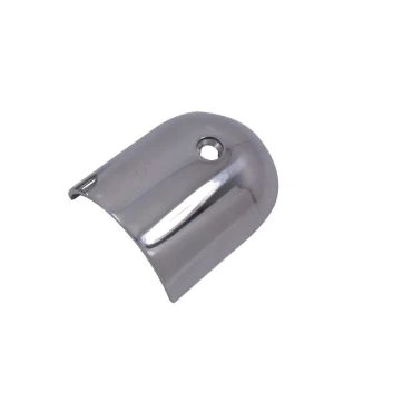 Rvs Schuurlijst eindkap halfrond hol 45mm Rvs 316