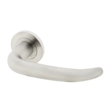 Deurkruk Trento op rozet Ø52mm Rvs geborsteld