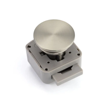 Drukknop-set Levitate Rond - Rvs geborsteld - Buitenwerks Ø36,5mm - Plaatdikte: 10,5-19,5mm