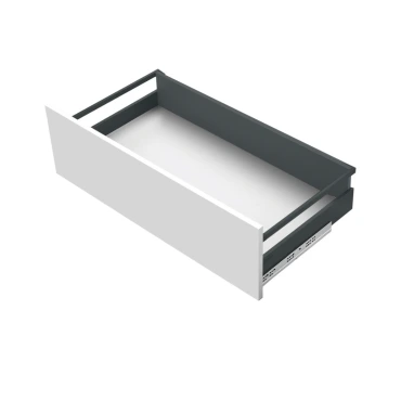 Lade op maat met reling - Soft-close - Hoogte: 170mm - Diepte: 500mm - Antraciet